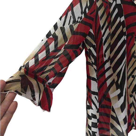 Alfred Dunner size 14 button blouse - Picture 2 of 6